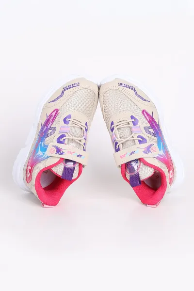 Krem (31-35 Filet)Kalın Taban Cırtlı Çocuk Spor Ayakkabı 346778