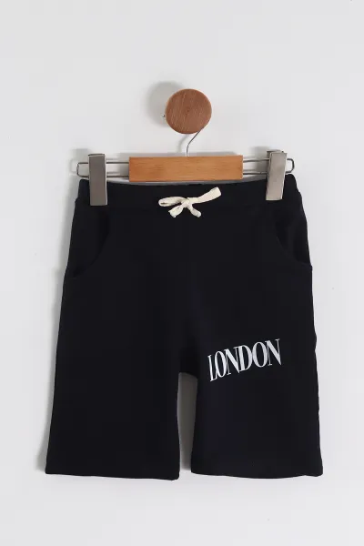Krem (6-9 Yaş) London Baskılı Erkek Çocuk Takım 464917