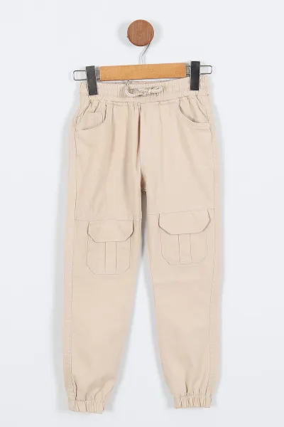 krem-8-12-yas-kargo-cepli-paca-lastikli-erkek-cocuk-keten-pantolon-322649