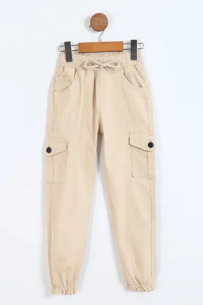 krem-8-12-yas-kargo-cepli-paca-lastikli-erkek-cocuk-keten-pantolon-328572