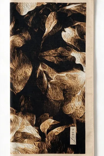 Krem 90x90 Cm Dijital Baskılı Velvet Bloom Desen Soft Eşarp 498527