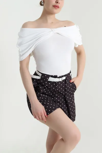 Krem Buzzy Fiyonk Tasarım Bluz 466478