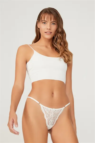 krem-ch6035-onu-dantelli-tul-detayli-kadin-tanga-kulot-244032