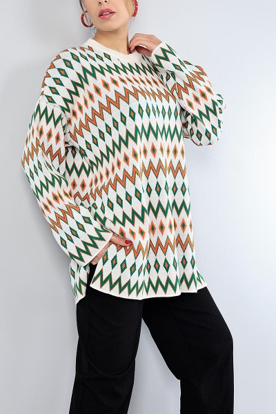 krem-desenli-kalin-triko-kazak-tunik-77913