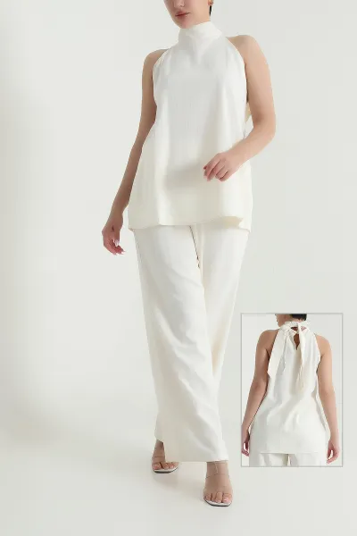 krem-keten-flamli-bluz-pantolon-kadin-ikili-takim-464771