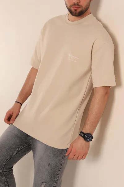 krem-oversize-iki-ip-kabartma-yazili-erkek-tisort-266839