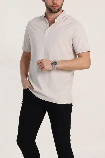 krem-regular-fit-dokulu-polo-yaka-erkek-tisort-342491