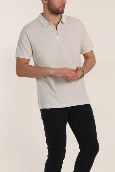 krem-regular-fit-petek-dokulu-polo-yaka-erkek-tisort-349895