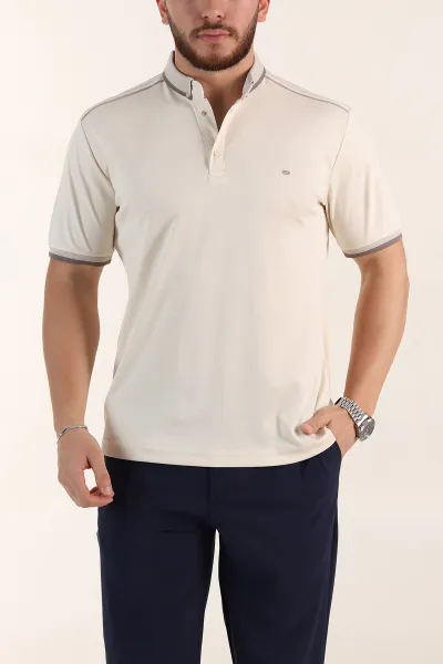 krem-relaxed-fit-serit-detayli-polo-yaka-erkek-tisort-359111