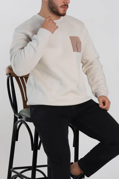krem-relaxed-uc-ip-sardonlu-baski-detayli-erkek-sweatshirt-311190