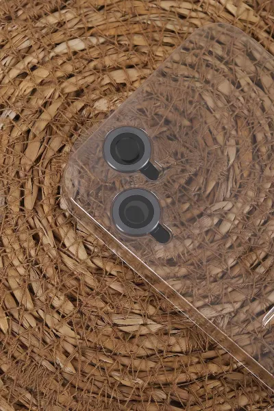 Krem TeknoCase İPhone 11 Uyumlu Ringy Case Serisi Standlı Lens Hediyeli Sert Silikon Telefon Kılıfı 450157