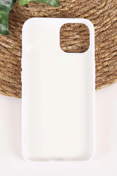Krem TeknoCase İPhone 14 Uyumlu Ella Diamond Case Serisi Lens Hediyeli Sert Silikon Telefon Kılıfı 457734