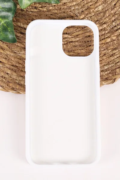 Krem TeknoCase İPhone 15 Uyumlu Ella Diamond Case Serisi Lens Hediyeli Sert Silikon Telefon Kılıfı 457748