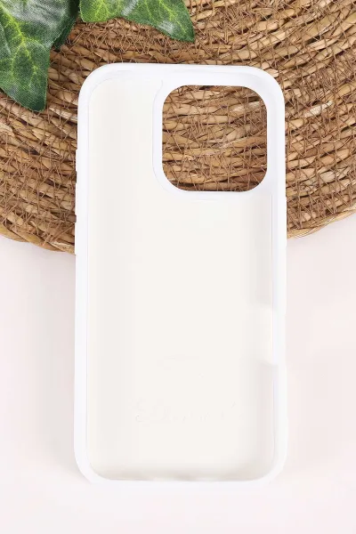 Krem TeknoCase İPhone 16 Pro Uyumlu Ella Diamond Case Serisi Lens Hediyeli Sert Silikon Telefon Kılıfı 457816