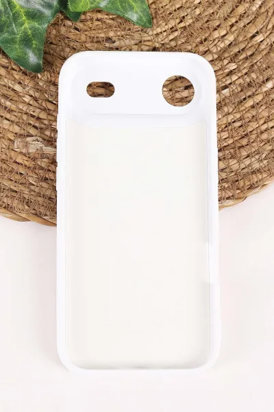 Krem TeknoCase İPhone 17 Air Uyumlu Ella Diamond Case Serisi Lens Hediyeli Sert Silikon Telefon Kılıfı 457837