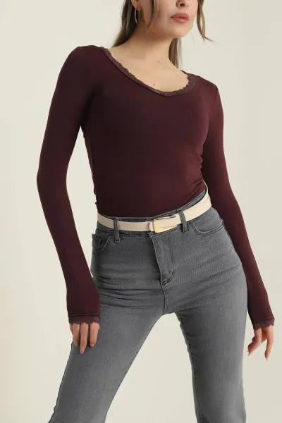 Krem Toka Detaylı Kadın Kemer 421434