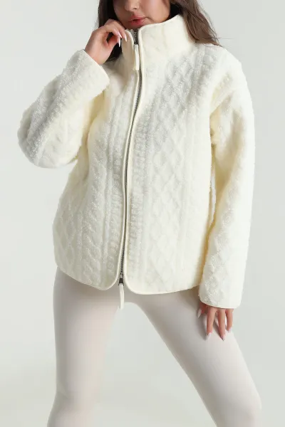Krem Yeni Sezon Kadın Mont 489084
