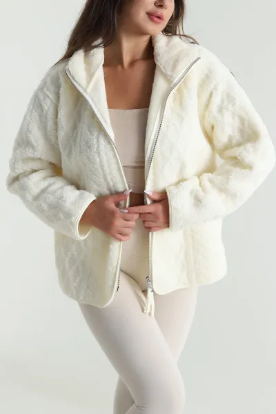 Krem Yeni Sezon Kadın Mont 489084