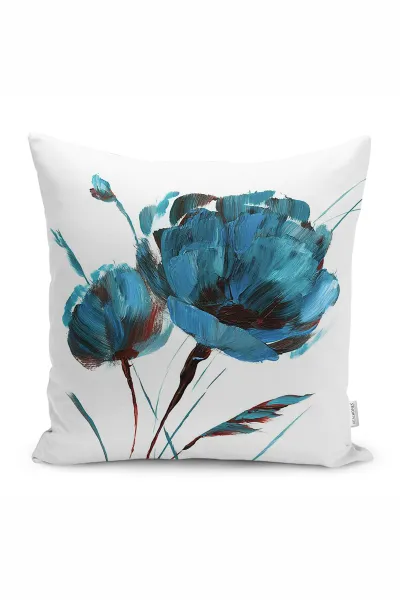 43x43 Dijital Baskılı Fermuarlı Modern Kırlent Kılıfı 308686