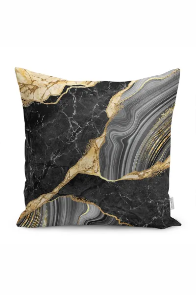 43x43 Dijital Baskılı Fermuarlı Modern Kırlent Kılıfı 308732