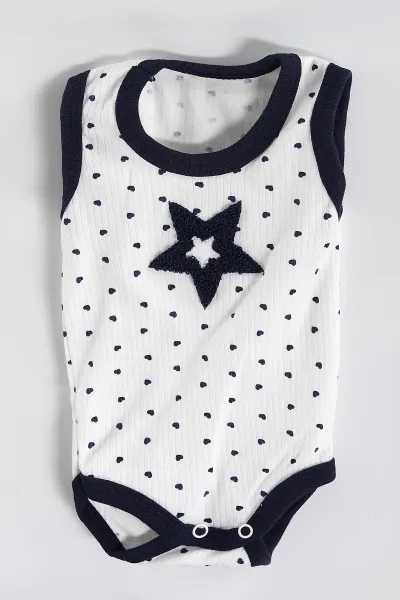 Lacivert ( 0-3 Ay)Süzene Yıldız  Nakışlı  Kutulu 10 Parça Lüx Unisex Bebek Hastane Çıkış Setleri   427753