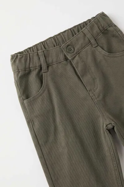 Lacivert (1-5 Yaş) Gömlekli Triko Kazaklı Gabardin Pantolonlu Erkek Çocuk 3'lü Takım 501147