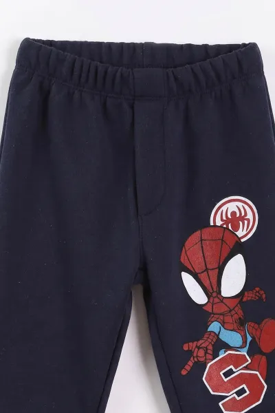 Lacivert (1-5 Yaş) Spidey Baskılı 2 İp İçi Şardonlu  Erkek Çocuk 2'li Takım 498928