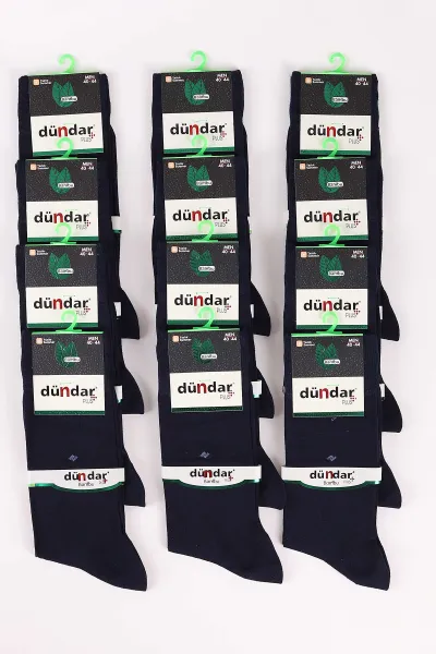 Lacivert 12'li Yazlık Erkek Bambu İnce Çorap (40-44) 465614