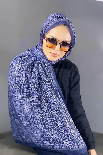 lacivert-180x70-cm-dijital-baski-retro-desenli-pamuk-sal-335048