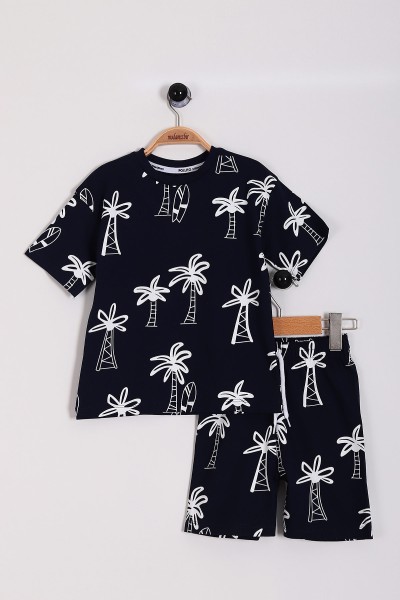 lacivert-2-5-yas-palmiye-baskili-sortlu-erkek-cocuk-takim-193116