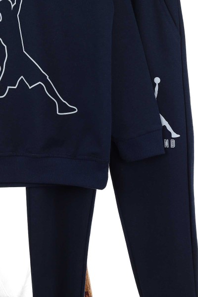 Lacivert (2-6 Yaş) Jordan Baskılı İki İp Erkek Çocuk Takım 141001