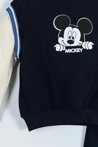 Lacivert (2-6 Yaş) Karakter Baskılı Eşofmanlı Erkek Çocuk Takım 284203