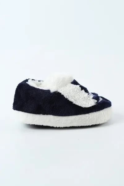Lacivert ( 21 - 24 ) Peluş Figürlü Erkek Bebek Panduf 494635