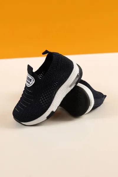Lacivert (21-25 Bebe) Triko Işıklı Bebe Spor Ayakkabı 257628