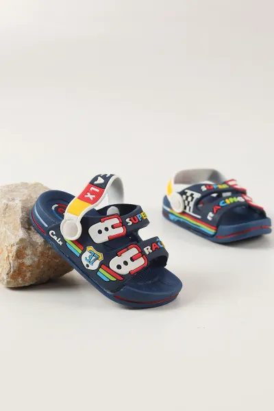Lacivert ( 25 - 29 ) Figürlü Erkek Çocuk Sandalet 462506