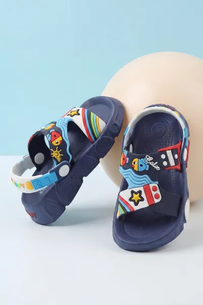 Lacivert ( 25 - 29 ) Figürlü Erkek Çocuk Sandalet 462520