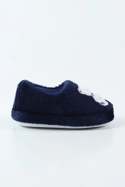 Lacivert ( 25 - 30 ) Peluş Figürlü Çocuk Panduf 496290