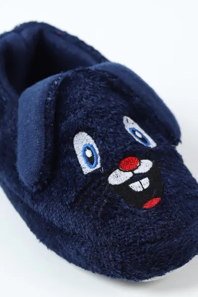 Lacivert ( 25 - 30 ) Peluş Figürlü Erkek Çocuk Panduf 488261