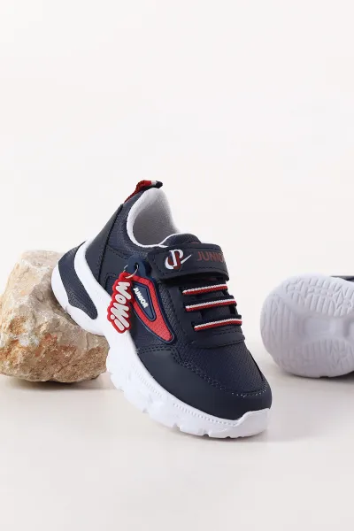 Lacivert ( 26  - 30 ) Bağcıklı Cırt Bantlı Erkek Çocuk Spor Ayakkabı 401618