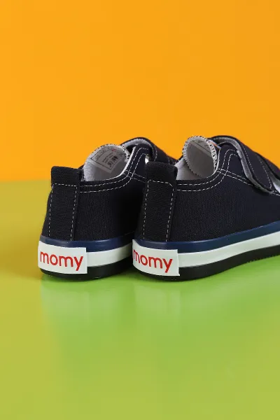 Lacivert (26-30 Patik) Keten Çift Cırtlı Unisex Çocuk Ayakkabı 276143