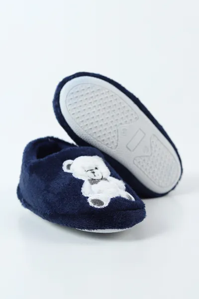 Lacivert ( 29 - 34 ) Peluş Figürlü Çocuk Panduf 496297