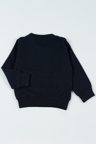 Lacivert (3-12 Yaş) State Baskılı Erkek Çocuk Sweatshirt 92627