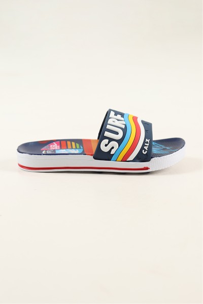 Lacivert (31-35 Filet) Surf Güneş Motifli Erkek Çocuk Terlik 189551