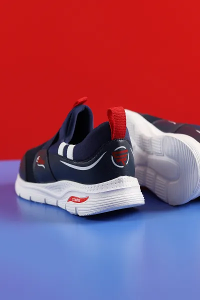 Lacivert (31-35 Filet) Twins Baskılı Triko Bağcıksız  Çocuk Spor Ayakkabı 257285