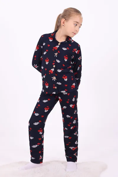 lacivert-4-12-yaskalp-desenli-dugmeli-kiz-cocuk-pijama-takimi-329809