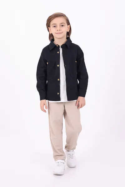 lacivert-5-14-yas-cift-cepli-oversize-kalip-erkek-cocuk-gabardin-gomlek-323437