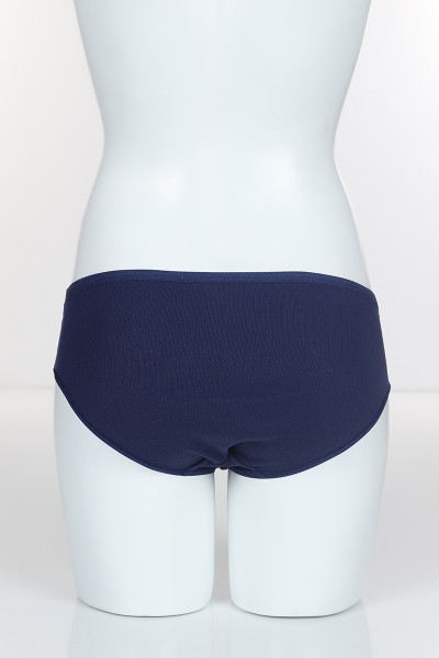 Lacivert 4347 Bikini Ön Bel Şerit Bant Alt ve Arka Ribana Pamuk Külot 102293