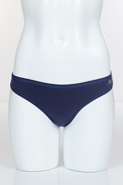 Lacivert 4395 Bikini Arka Yan Bant Logo Baskılı Külot 102301