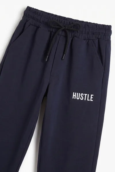 Lacivert (5-10 Yaş)Hustle Kabartma Baskılı Oysho Erkek Çocuk Takım 497526 497562