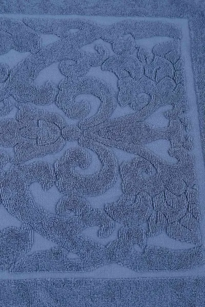 Lacivert 50x70 Cm Şal Desenli Ayak Havlusu 448897